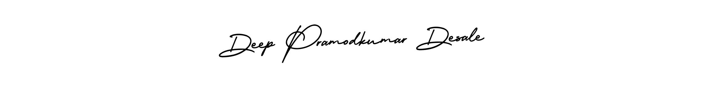 How to make Deep Pramodkumar Desale name signature. Use AmerikaSignatureDemo-Regular style for creating short signs online. This is the latest handwritten sign. Deep Pramodkumar Desale signature style 3 images and pictures png