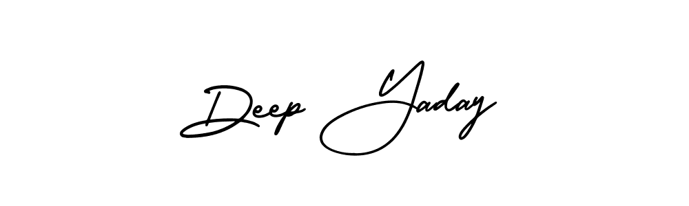 How to Draw Deep Yaday signature style? AmerikaSignatureDemo-Regular is a latest design signature styles for name Deep Yaday. Deep Yaday signature style 3 images and pictures png