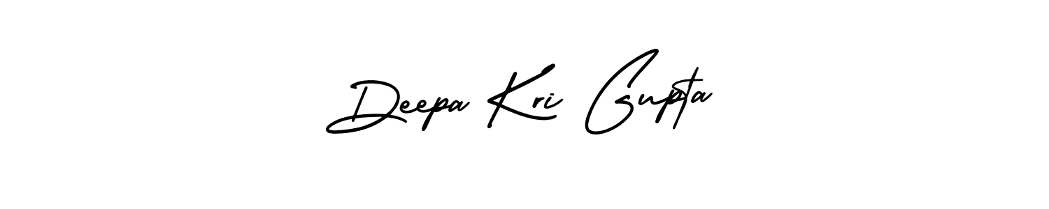 Make a beautiful signature design for name Deepa Kri Gupta. With this signature (AmerikaSignatureDemo-Regular) style, you can create a handwritten signature for free. Deepa Kri Gupta signature style 3 images and pictures png