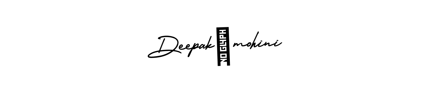 This is the best signature style for the Deepak♡mohini name. Also you like these signature font (AmerikaSignatureDemo-Regular). Mix name signature. Deepak♡mohini signature style 3 images and pictures png