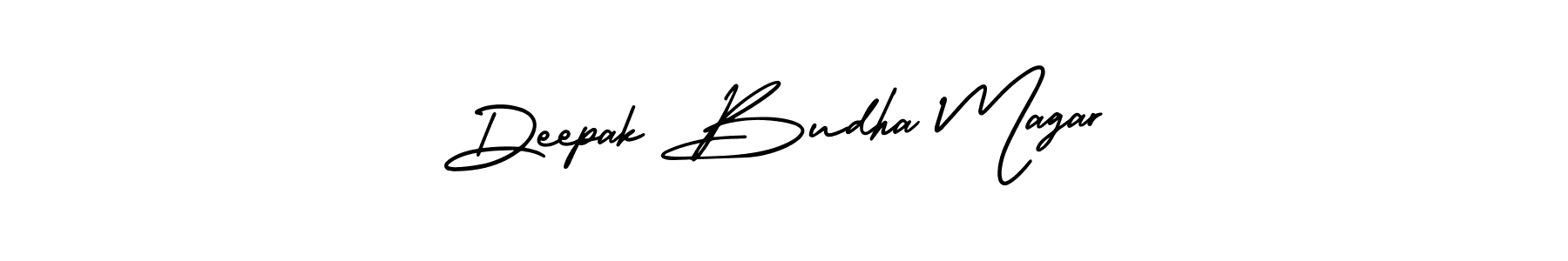 Design your own signature with our free online signature maker. With this signature software, you can create a handwritten (AmerikaSignatureDemo-Regular) signature for name Deepak Budha Magar. Deepak Budha Magar signature style 3 images and pictures png