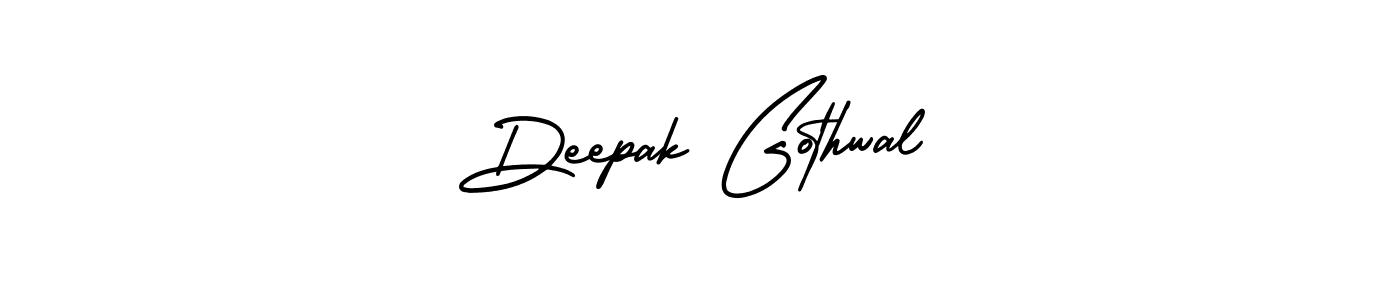 It looks lik you need a new signature style for name Deepak Gothwal. Design unique handwritten (AmerikaSignatureDemo-Regular) signature with our free signature maker in just a few clicks. Deepak Gothwal signature style 3 images and pictures png