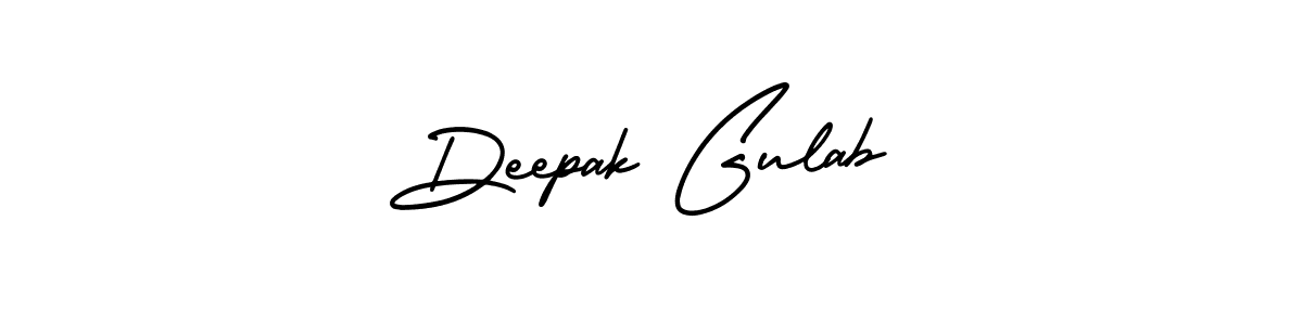 Create a beautiful signature design for name Deepak Gulab. With this signature (AmerikaSignatureDemo-Regular) fonts, you can make a handwritten signature for free. Deepak Gulab signature style 3 images and pictures png