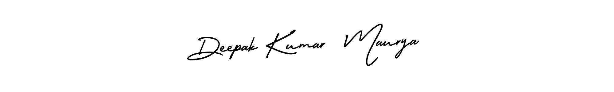 It looks lik you need a new signature style for name Deepak Kumar  Maurya. Design unique handwritten (AmerikaSignatureDemo-Regular) signature with our free signature maker in just a few clicks. Deepak Kumar  Maurya signature style 3 images and pictures png