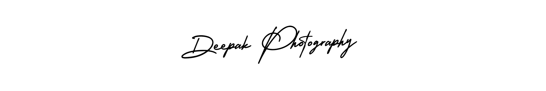 You should practise on your own different ways (AmerikaSignatureDemo-Regular) to write your name (Deepak Photography) in signature. don't let someone else do it for you. Deepak Photography signature style 3 images and pictures png