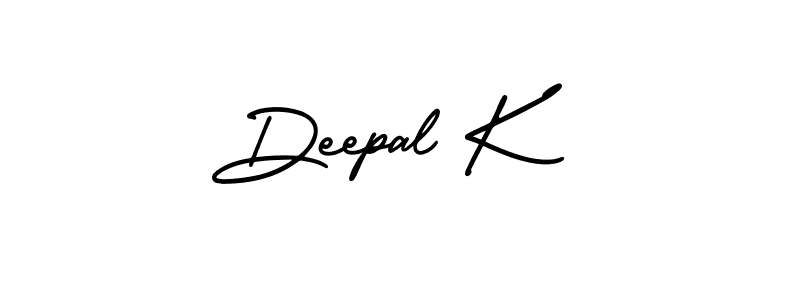 How to make Deepal K signature? AmerikaSignatureDemo-Regular is a professional autograph style. Create handwritten signature for Deepal K name. Deepal K signature style 3 images and pictures png