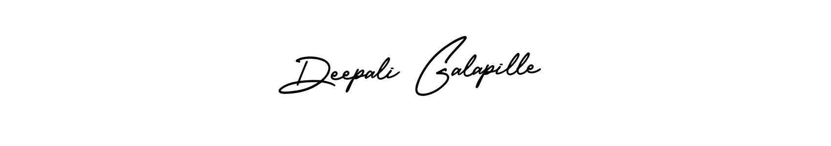 This is the best signature style for the Deepali Galapille name. Also you like these signature font (AmerikaSignatureDemo-Regular). Mix name signature. Deepali Galapille signature style 3 images and pictures png