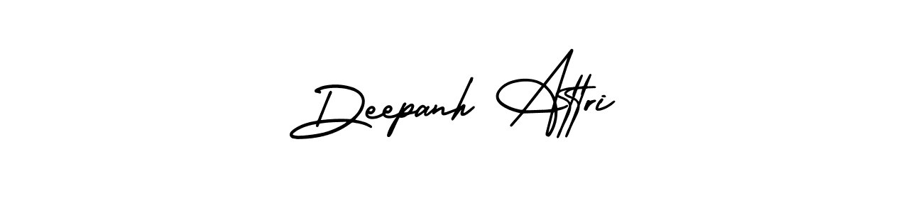 Deepanh Attri stylish signature style. Best Handwritten Sign (AmerikaSignatureDemo-Regular) for my name. Handwritten Signature Collection Ideas for my name Deepanh Attri. Deepanh Attri signature style 3 images and pictures png