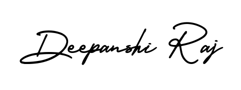 You should practise on your own different ways (AmerikaSignatureDemo-Regular) to write your name (Deepanshi Raj) in signature. Don't let someone else do it for you. Deepanshi Raj signature style 3 images and pictures png