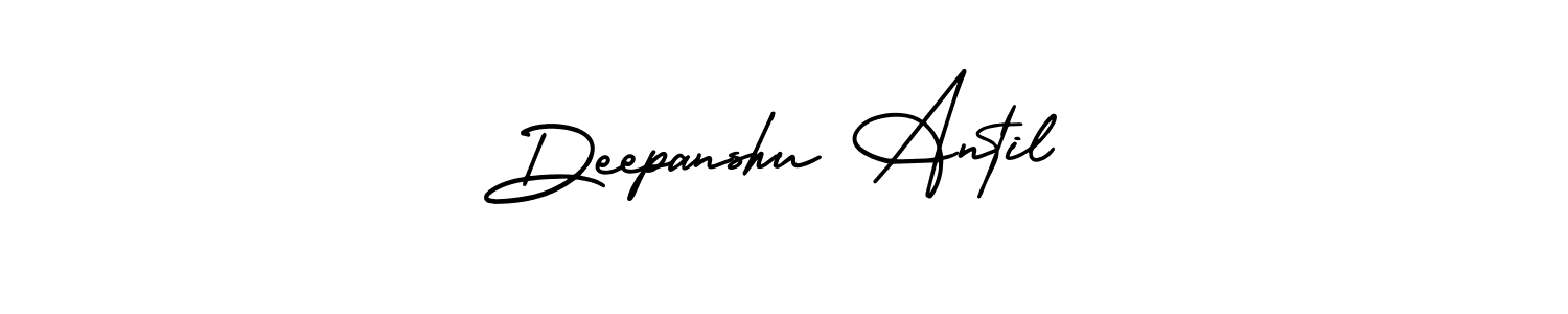 Use a signature maker to create a handwritten signature online. With this signature software, you can design (AmerikaSignatureDemo-Regular) your own signature for name Deepanshu Antil. Deepanshu Antil signature style 3 images and pictures png