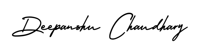 You can use this online signature creator to create a handwritten signature for the name Deepanshu Chaudhary. This is the best online autograph maker. Deepanshu Chaudhary signature style 3 images and pictures png