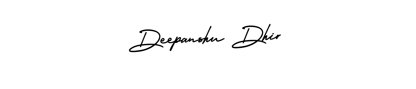 Design your own signature with our free online signature maker. With this signature software, you can create a handwritten (AmerikaSignatureDemo-Regular) signature for name Deepanshu Dhir. Deepanshu Dhir signature style 3 images and pictures png