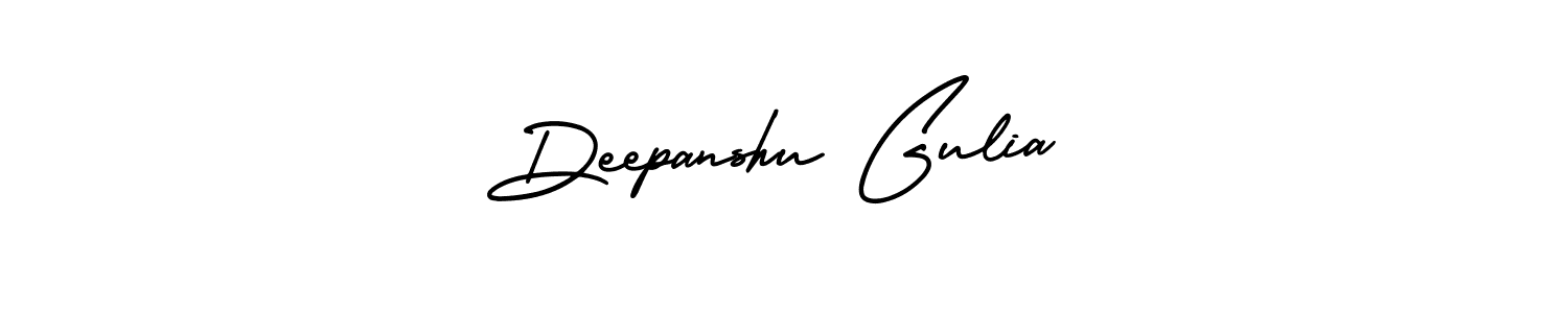 Design your own signature with our free online signature maker. With this signature software, you can create a handwritten (AmerikaSignatureDemo-Regular) signature for name Deepanshu Gulia. Deepanshu Gulia signature style 3 images and pictures png