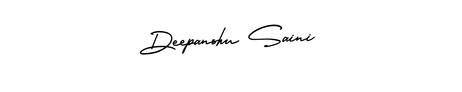 Deepanshu Saini stylish signature style. Best Handwritten Sign (AmerikaSignatureDemo-Regular) for my name. Handwritten Signature Collection Ideas for my name Deepanshu Saini. Deepanshu Saini signature style 3 images and pictures png