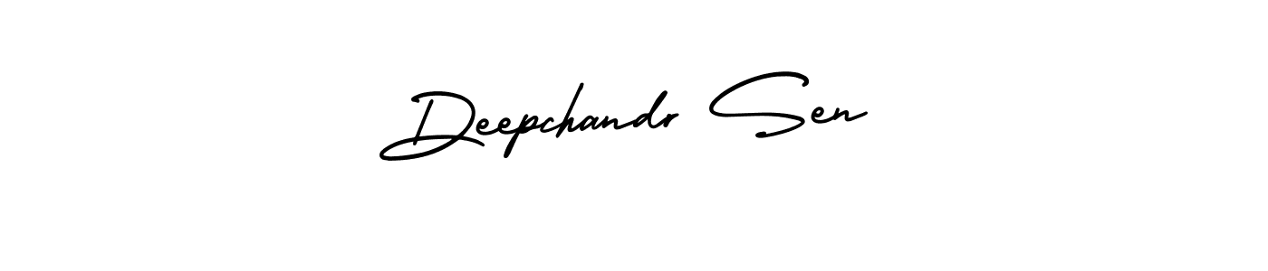 Deepchandr Sen stylish signature style. Best Handwritten Sign (AmerikaSignatureDemo-Regular) for my name. Handwritten Signature Collection Ideas for my name Deepchandr Sen. Deepchandr Sen signature style 3 images and pictures png