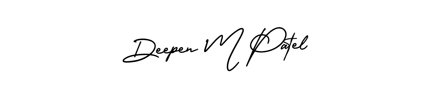 How to make Deepen M Patel signature? AmerikaSignatureDemo-Regular is a professional autograph style. Create handwritten signature for Deepen M Patel name. Deepen M Patel signature style 3 images and pictures png