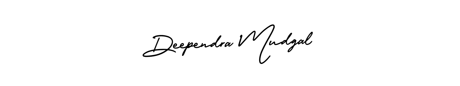 How to make Deependra Mudgal signature? AmerikaSignatureDemo-Regular is a professional autograph style. Create handwritten signature for Deependra Mudgal name. Deependra Mudgal signature style 3 images and pictures png