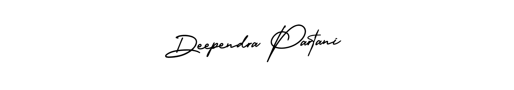 Deependra Partani stylish signature style. Best Handwritten Sign (AmerikaSignatureDemo-Regular) for my name. Handwritten Signature Collection Ideas for my name Deependra Partani. Deependra Partani signature style 3 images and pictures png