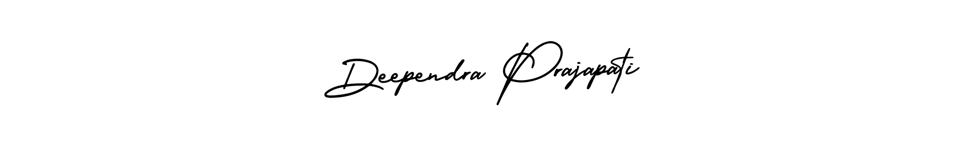 Design your own signature with our free online signature maker. With this signature software, you can create a handwritten (AmerikaSignatureDemo-Regular) signature for name Deependra Prajapati. Deependra Prajapati signature style 3 images and pictures png