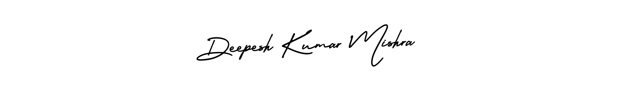 How to make Deepesh Kumar Mishra name signature. Use AmerikaSignatureDemo-Regular style for creating short signs online. This is the latest handwritten sign. Deepesh Kumar Mishra signature style 3 images and pictures png