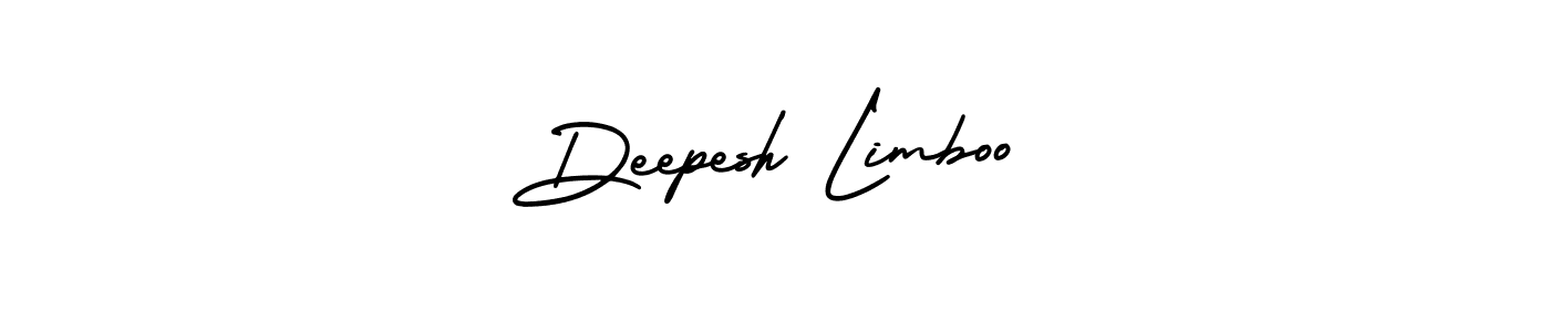 This is the best signature style for the Deepesh Limboo name. Also you like these signature font (AmerikaSignatureDemo-Regular). Mix name signature. Deepesh Limboo signature style 3 images and pictures png