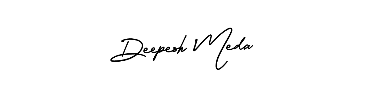 Use a signature maker to create a handwritten signature online. With this signature software, you can design (AmerikaSignatureDemo-Regular) your own signature for name Deepesh Meda. Deepesh Meda signature style 3 images and pictures png