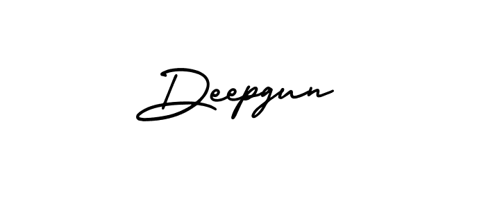 Create a beautiful signature design for name Deepgun. With this signature (AmerikaSignatureDemo-Regular) fonts, you can make a handwritten signature for free. Deepgun signature style 3 images and pictures png