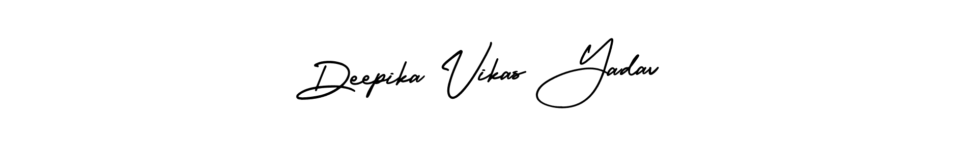 Also You can easily find your signature by using the search form. We will create Deepika Vikas Yadav name handwritten signature images for you free of cost using AmerikaSignatureDemo-Regular sign style. Deepika Vikas Yadav signature style 3 images and pictures png