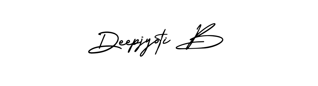 Design your own signature with our free online signature maker. With this signature software, you can create a handwritten (AmerikaSignatureDemo-Regular) signature for name Deepjyoti B. Deepjyoti B signature style 3 images and pictures png