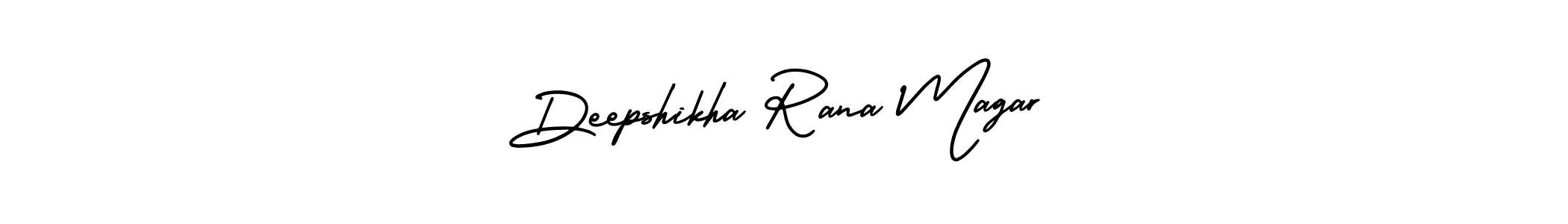 AmerikaSignatureDemo-Regular is a professional signature style that is perfect for those who want to add a touch of class to their signature. It is also a great choice for those who want to make their signature more unique. Get Deepshikha Rana Magar name to fancy signature for free. Deepshikha Rana Magar signature style 3 images and pictures png