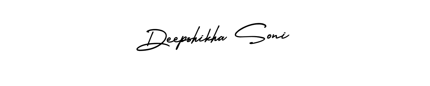 Make a beautiful signature design for name Deepshikha Soni. With this signature (AmerikaSignatureDemo-Regular) style, you can create a handwritten signature for free. Deepshikha Soni signature style 3 images and pictures png