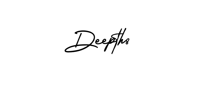 Deepth8 stylish signature style. Best Handwritten Sign (AmerikaSignatureDemo-Regular) for my name. Handwritten Signature Collection Ideas for my name Deepth8. Deepth8 signature style 3 images and pictures png