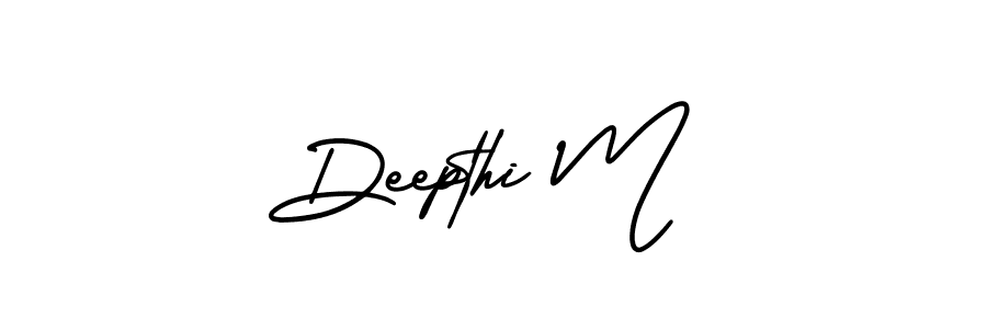 if you are searching for the best signature style for your name Deepthi M. so please give up your signature search. here we have designed multiple signature styles  using AmerikaSignatureDemo-Regular. Deepthi M signature style 3 images and pictures png