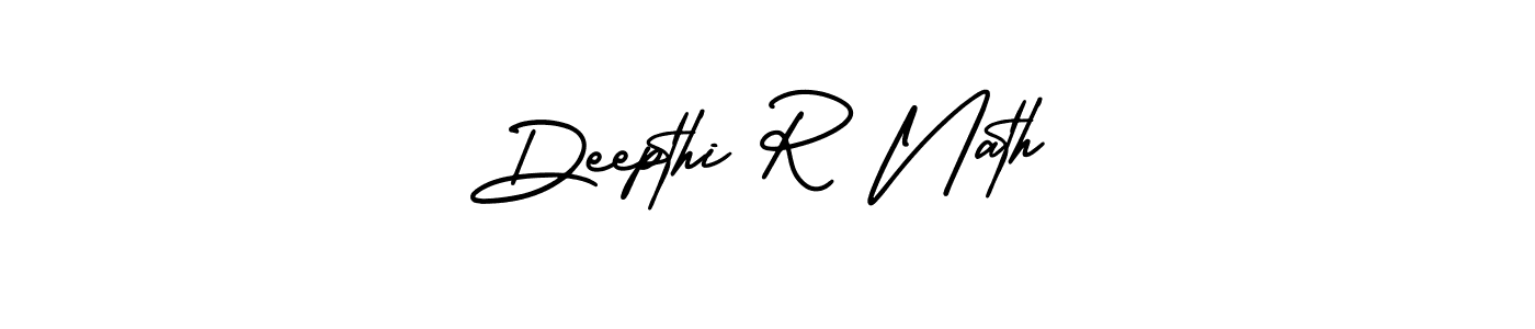 Make a beautiful signature design for name Deepthi R Nath. With this signature (AmerikaSignatureDemo-Regular) style, you can create a handwritten signature for free. Deepthi R Nath signature style 3 images and pictures png