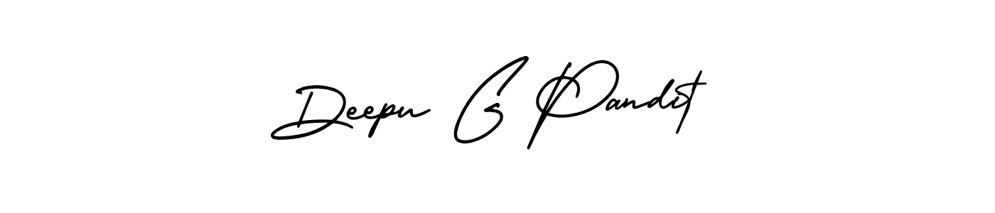 Similarly AmerikaSignatureDemo-Regular is the best handwritten signature design. Signature creator online .You can use it as an online autograph creator for name Deepu G Pandit. Deepu G Pandit signature style 3 images and pictures png