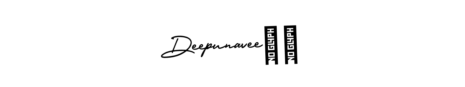 Design your own signature with our free online signature maker. With this signature software, you can create a handwritten (AmerikaSignatureDemo-Regular) signature for name Deepunavee❤️. Deepunavee❤️ signature style 3 images and pictures png