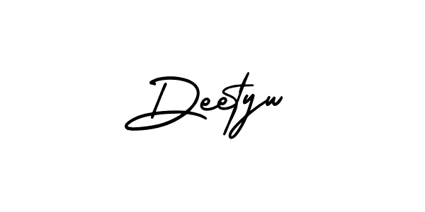 Use a signature maker to create a handwritten signature online. With this signature software, you can design (AmerikaSignatureDemo-Regular) your own signature for name Deetyw. Deetyw signature style 3 images and pictures png