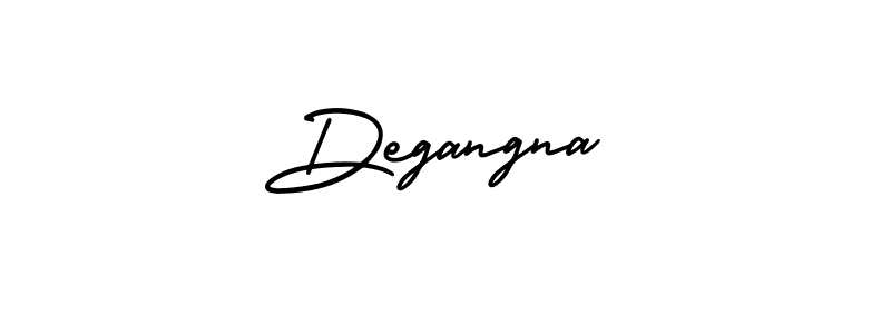 You should practise on your own different ways (AmerikaSignatureDemo-Regular) to write your name (Degangna) in signature. don't let someone else do it for you. Degangna signature style 3 images and pictures png