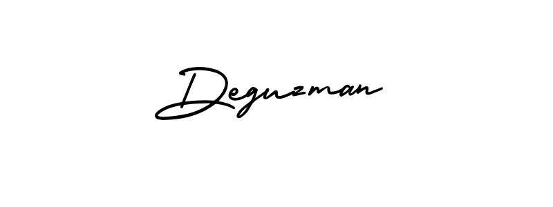 Design your own signature with our free online signature maker. With this signature software, you can create a handwritten (AmerikaSignatureDemo-Regular) signature for name Deguzman. Deguzman signature style 3 images and pictures png