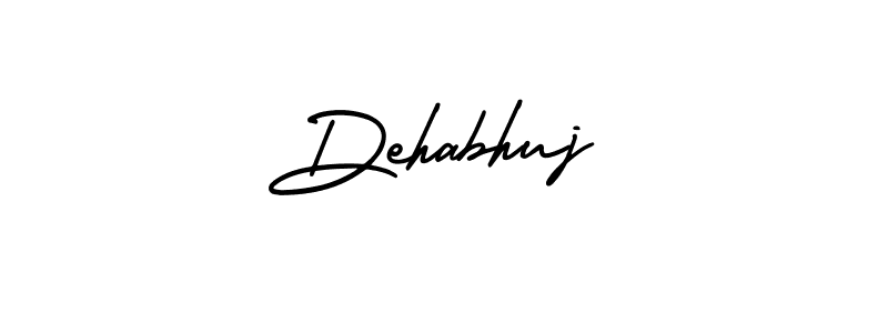 How to make Dehabhuj signature? AmerikaSignatureDemo-Regular is a professional autograph style. Create handwritten signature for Dehabhuj name. Dehabhuj signature style 3 images and pictures png