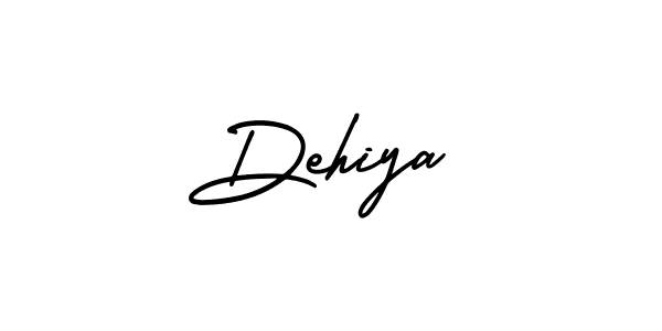 How to make Dehiya name signature. Use AmerikaSignatureDemo-Regular style for creating short signs online. This is the latest handwritten sign. Dehiya signature style 3 images and pictures png