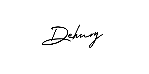 How to Draw Dehury signature style? AmerikaSignatureDemo-Regular is a latest design signature styles for name Dehury. Dehury signature style 3 images and pictures png