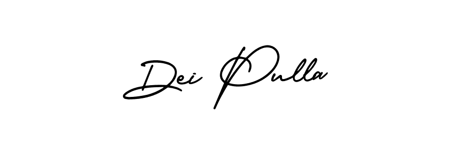 Design your own signature with our free online signature maker. With this signature software, you can create a handwritten (AmerikaSignatureDemo-Regular) signature for name Dei Pulla. Dei Pulla signature style 3 images and pictures png