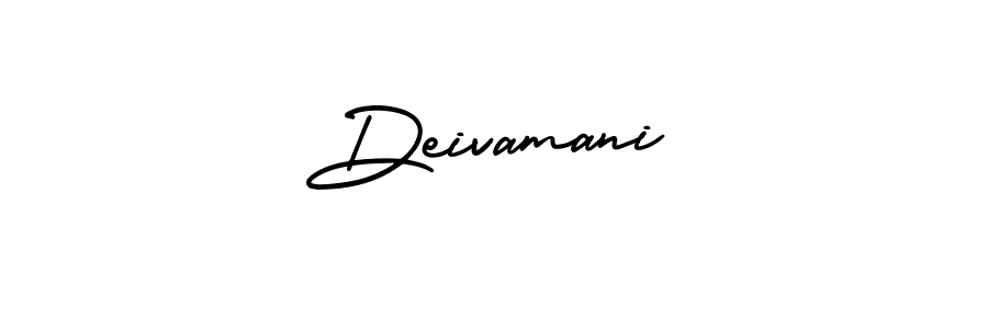 Create a beautiful signature design for name Deivamani. With this signature (AmerikaSignatureDemo-Regular) fonts, you can make a handwritten signature for free. Deivamani signature style 3 images and pictures png