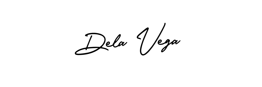 Make a beautiful signature design for name Dela Vega. With this signature (AmerikaSignatureDemo-Regular) style, you can create a handwritten signature for free. Dela Vega signature style 3 images and pictures png