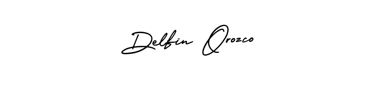 Create a beautiful signature design for name Delfin Orozco. With this signature (AmerikaSignatureDemo-Regular) fonts, you can make a handwritten signature for free. Delfin Orozco signature style 3 images and pictures png