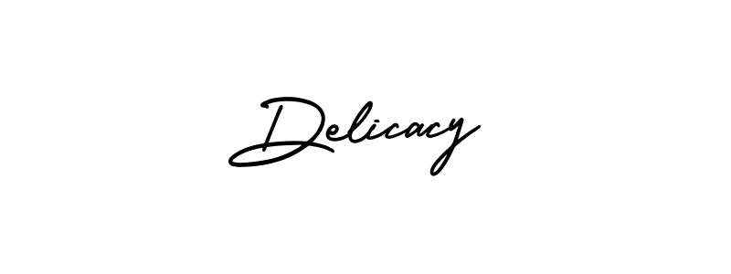 How to make Delicacy signature? AmerikaSignatureDemo-Regular is a professional autograph style. Create handwritten signature for Delicacy name. Delicacy signature style 3 images and pictures png