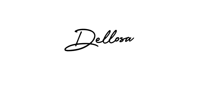 You should practise on your own different ways (AmerikaSignatureDemo-Regular) to write your name (Dellosa) in signature. don't let someone else do it for you. Dellosa signature style 3 images and pictures png