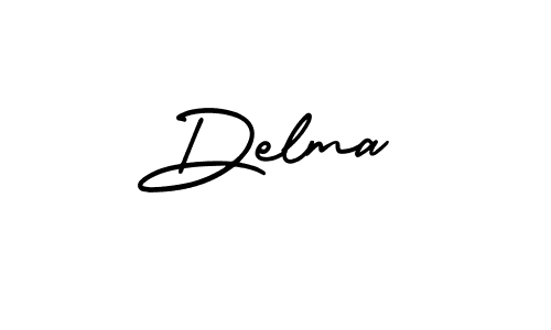 You should practise on your own different ways (AmerikaSignatureDemo-Regular) to write your name (Delma) in signature. don't let someone else do it for you. Delma signature style 3 images and pictures png