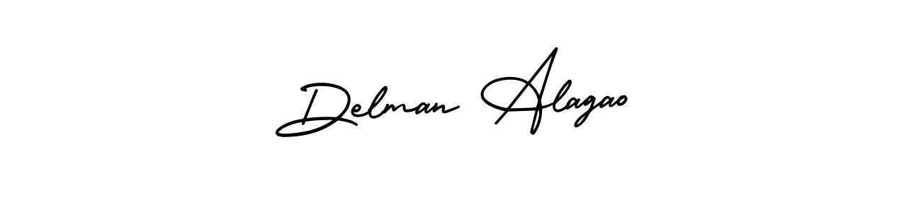 Make a beautiful signature design for name Delman Alagao. Use this online signature maker to create a handwritten signature for free. Delman Alagao signature style 3 images and pictures png